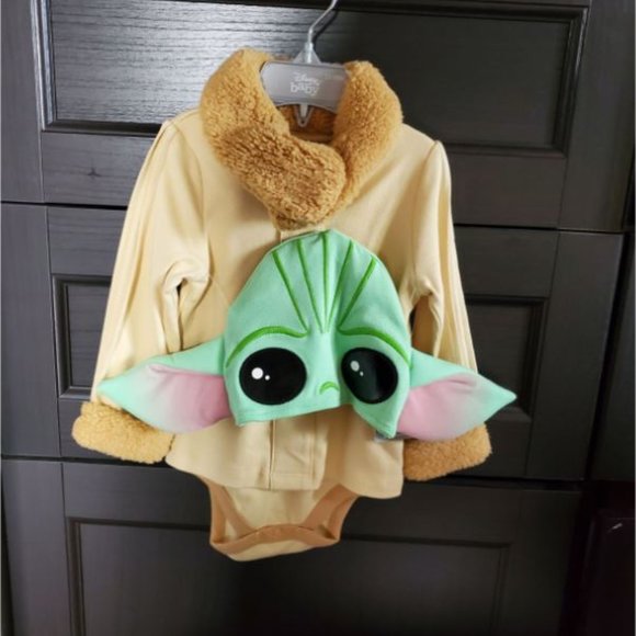 The Child Baby Yoda Costume Bodysuit - Picture 3 of 4